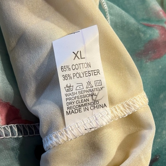 Filmy Floral Green Maxi Skirt fully lined and ready to party - Picture 6 of 8